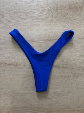 Royal Blue High-Cut Bikini Bottom